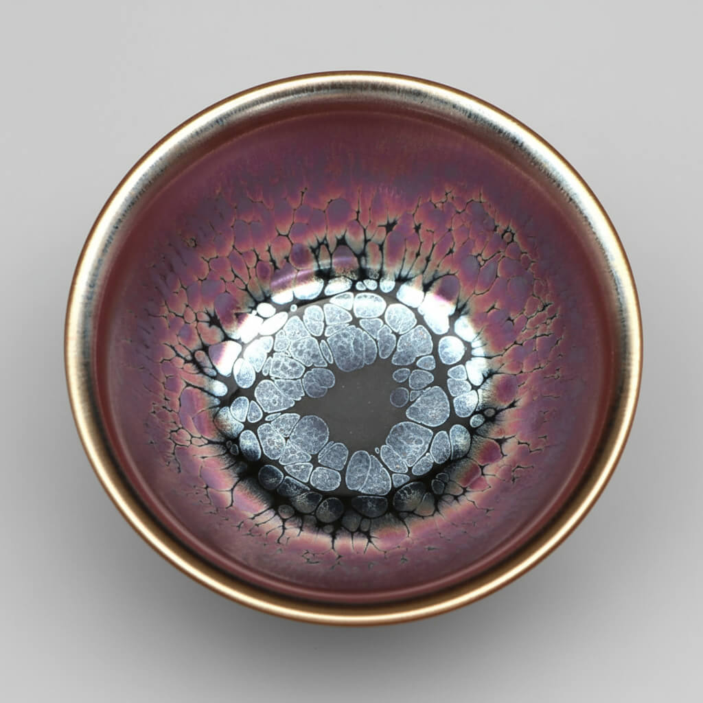 Yashou Tenmoku Pottery Jian Zhan Oil Spot Teacup