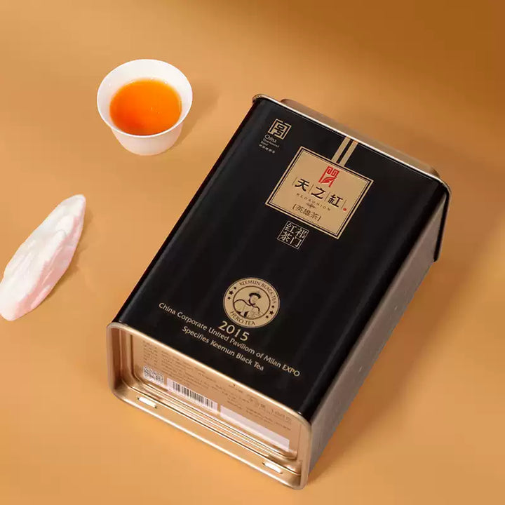 2025 Redsunion Black Tea "Qi Men - Gao Xiang - Ying Xiong Cha - Te Ji" (Keemon - High Aroma- Hero Tea - Special Grade) Loose Leaf 188g/Tin, Hong Cha, Anhui