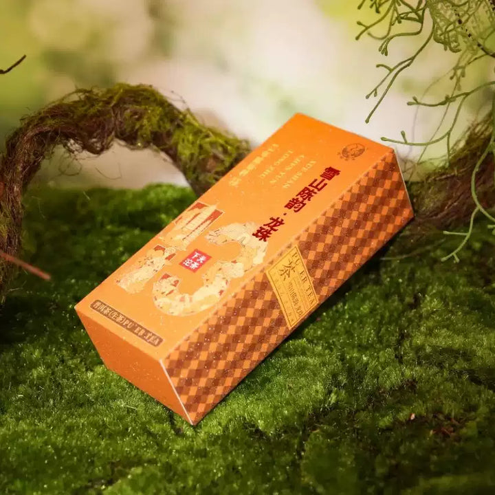 2025 XiaGuan "Xue Shan Chen Yun - Long Zhu" (Snow Mountain 13ys Aged Charm - Dragon Ball) Tuo 160g/Box Puerh Raw Tea Sheng Cha