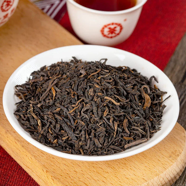 2023 CNNP Liu Bao "Gong Ti Guan - Zi Guan - Te Ji" (Gongti Can - Purple Can - Special Grade - Aged from 2019) Liu Pao Tea, 250g/Tin Liubao, Dark Tea,  Wuzhou, Guangxi