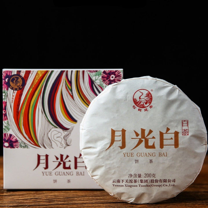 2024 XiaGuan "Yue Guang Bai" (Moon Light White) White Tea Cake 200g Jinggu, Yunnan