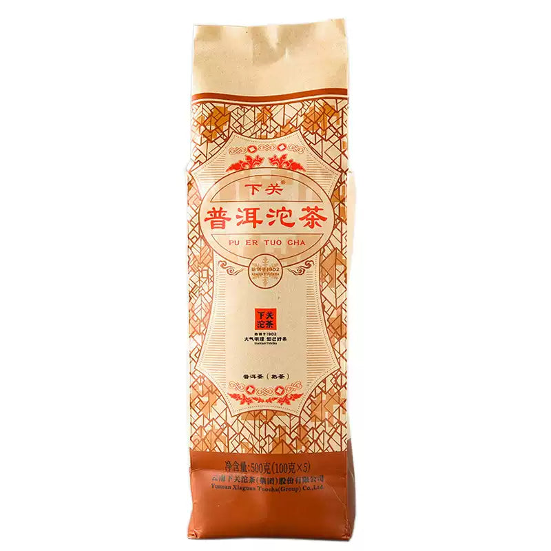 2025 XiaGuan "Xiao Fa" Tuo 100g*5pcs Puerh Ripe Tea Shou Cha