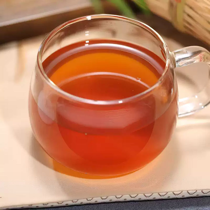 2024 CNNP "Hua Juan Cha - 16 Liang" (Floral Roll Tea - 580g) Basket + Cotton Bag, Pillar Tea, Dark Tea, Hunan Province.
