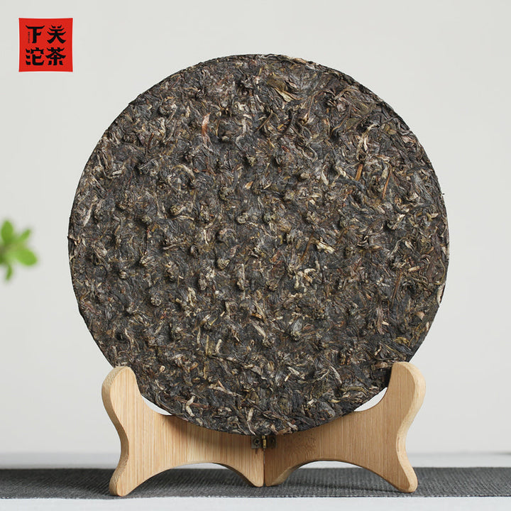 2017 XiaGuan "Dong Fang Zhi Zhu - Bu Lang Gu Shu" (Oriental Pearl - Bulang Old Tree) Iron Cake 357g Puerh Sheng Cha Raw Tea