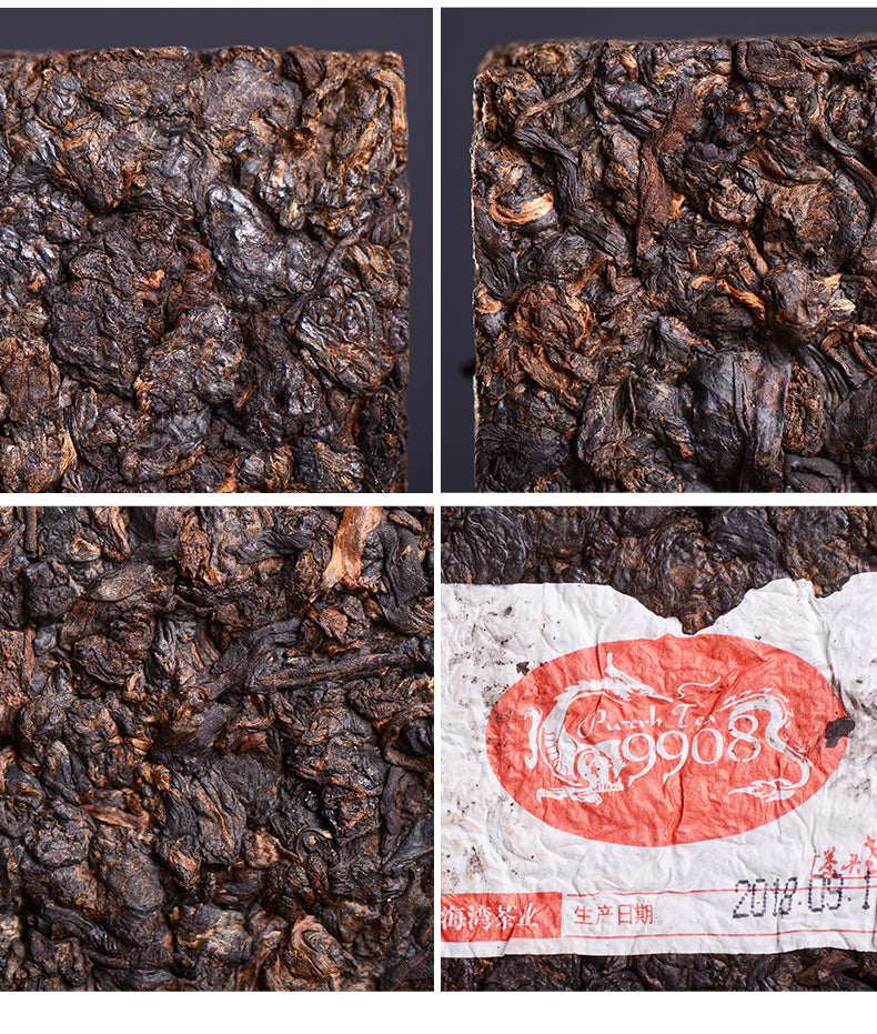 2018 LaoTongZhi "9908 - Cha Tou Lao Zhuan" ( LaoChaTou Brick ) 500g Puerh Ripe Tea Shou Cha