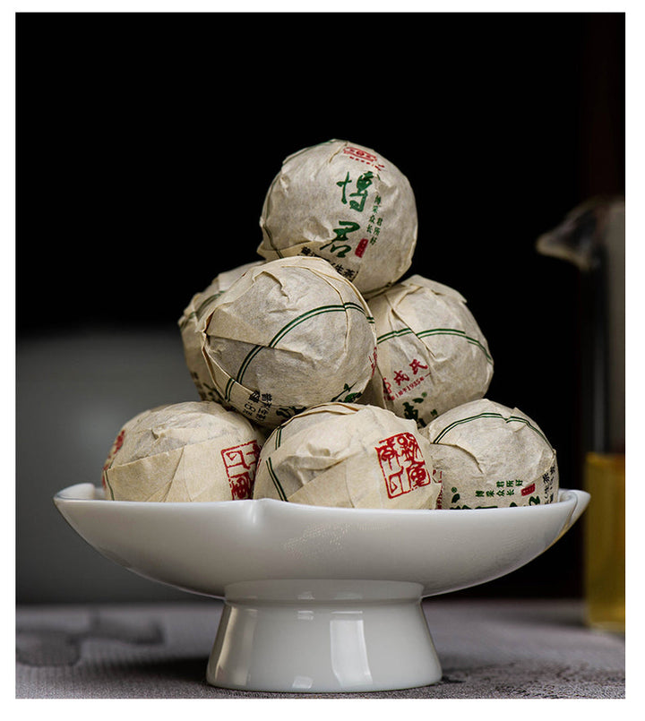 2022 MengKu RongShi "Bo Jun" (Wish) Organic, Mini Ball 8g / Cake 200g / 1000g Puerh Raw Tea Sheng Cha