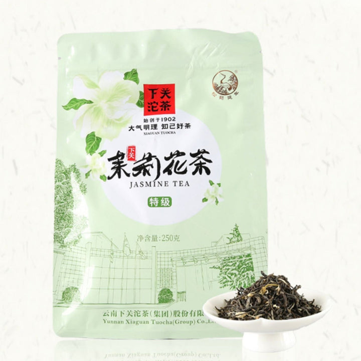 2025 XiaGuan "Mo Li Hua Cha" (Jasmine Flower Green Tea) Loose Leaf, 250g, Yunnan Province.