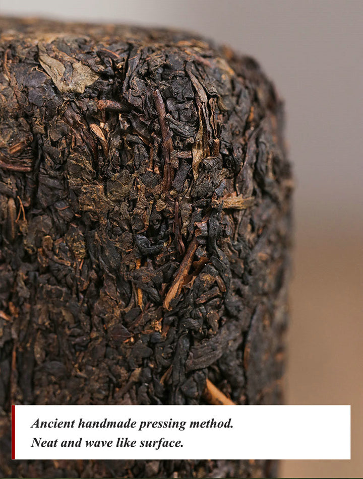 2017, 2019, 2021 BaiShaXi "Tian Fu Cha" (Golden Flower Tianjian Fucha) Brick 1000g Fu Tea. Dark Tea
