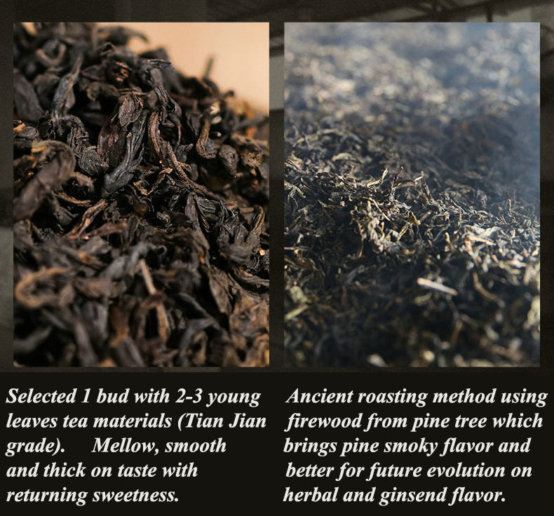 2017, 2019, 2021 BaiShaXi "Tian Fu Cha" (Golden Flower Tianjian Fucha) Brick 1000g Fu Tea. Dark Tea
