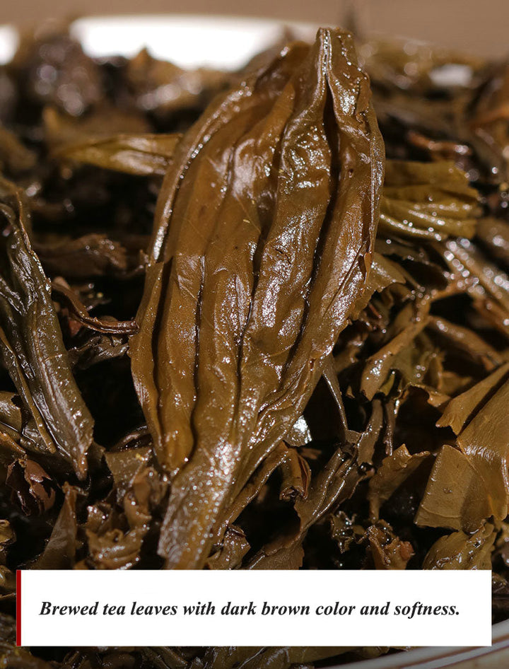 2017, 2019, 2021 BaiShaXi "Tian Fu Cha" (Golden Flower Tianjian Fucha) Brick 1000g Fu Tea. Dark Tea