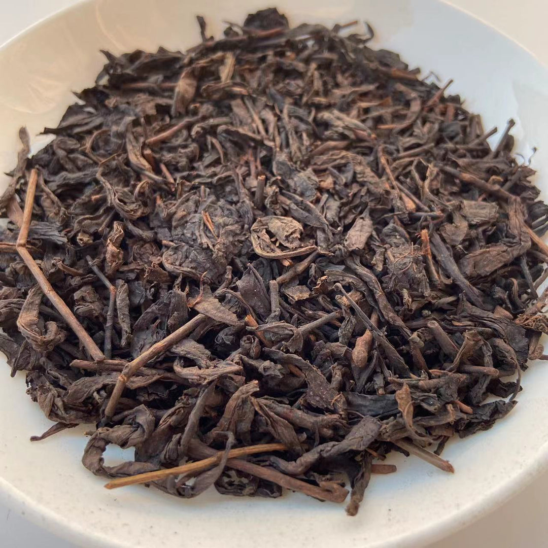90's Wuzhou "Liu Bao"(Liubao A+ Grade) 850g Loose Leaf Dark Tea, Guangxi Province.