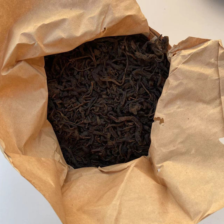80's Wuzhou "Liu Bao"(Liubao A+ Grade) 850g Loose Leaf Dark Tea, Guangxi Province.
