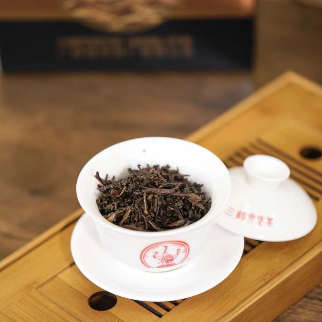 2024 SanHe "21031 - Te Ji" (Special Grade) 2kg/Basket Liubao Loose Leaf Dark Tea Wuzhou, Guangxi