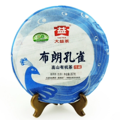 2012 DaYi "Bu Lang Kong Que" (Peacock of Bulang) Cake 357g Puerh Sheng Cha Raw Tea