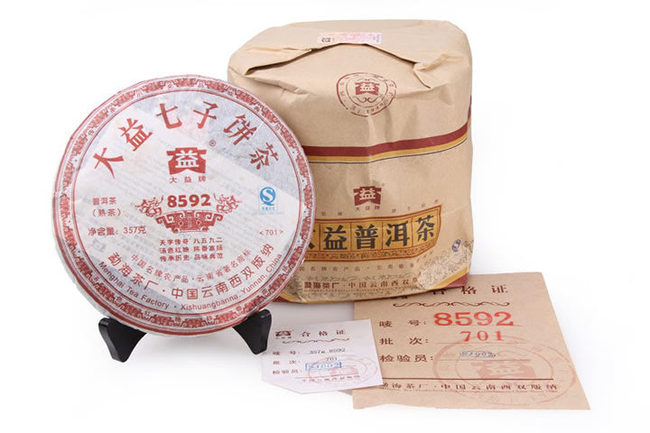 2007 DaYi "8592" Cake 357g Puerh Shou Cha Ripe Tea