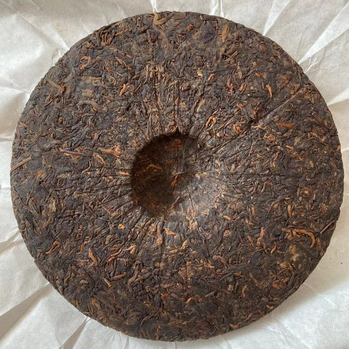 2015 PURE "Yue Man - Jing Mai" (Full Moon - Jingmai) Cake 357g Puerh Shou Cha Ripe Tea