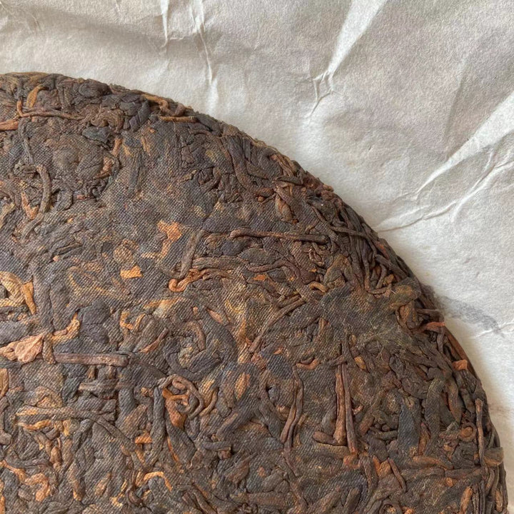 2015 PURE "Yue Man - Jing Mai" (Full Moon - Jingmai) Cake 357g Puerh Shou Cha Ripe Tea