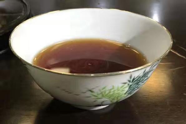 90‘s SanHe "Jin Hua Liu Bao"(Golden Flower Liubao ) Special Grade Loose Leaf Dark Tea Wuzhou, Guangxi