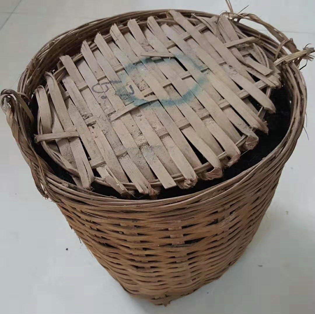 90‘s SanHe "Jin Hua Liu Bao"(Golden Flower Liubao ) Special Grade Loose Leaf Dark Tea Wuzhou, Guangxi