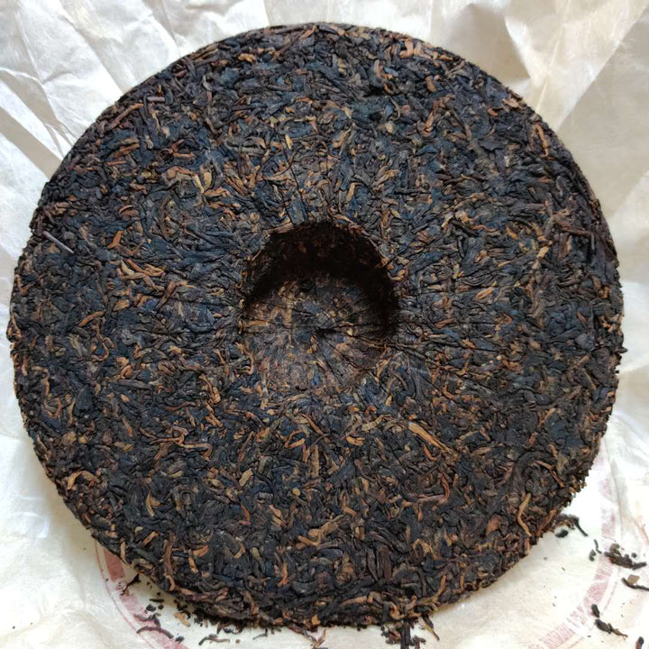 [ Sold Out] 2010 TMK "Jin Ya Gong" (Tribute Golden Bud - Lincang) Cake 357g Puerh Ripe Tea Shou Cha