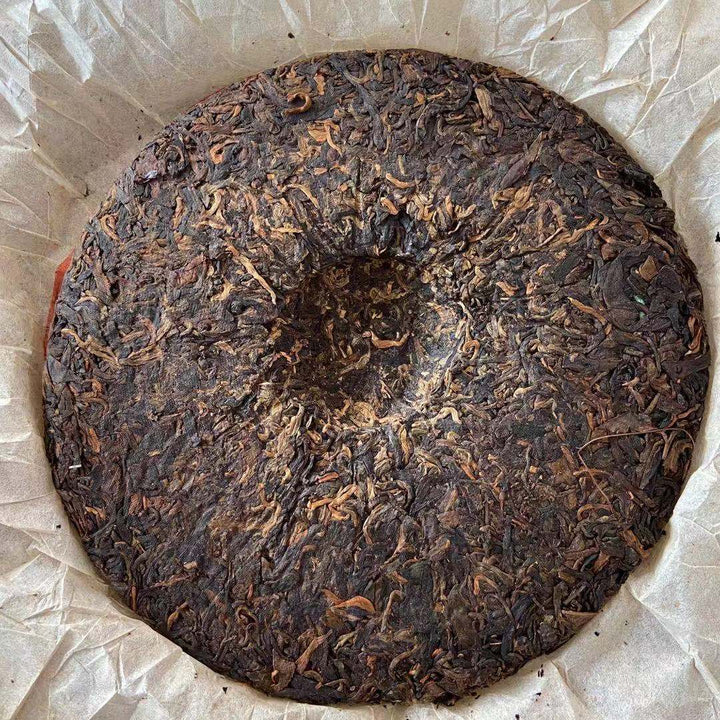 2005 GuFoHai "Lv Tai Yang" (Green Sun - Arbor Cake) 400g Puerh Raw Tea Sheng Cha