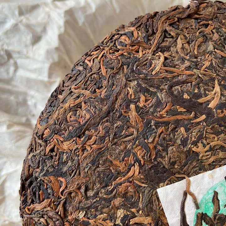 2005 GuFoHai "Lv Tai Yang" (Green Sun - Arbor Cake) 400g Puerh Raw Tea Sheng Cha