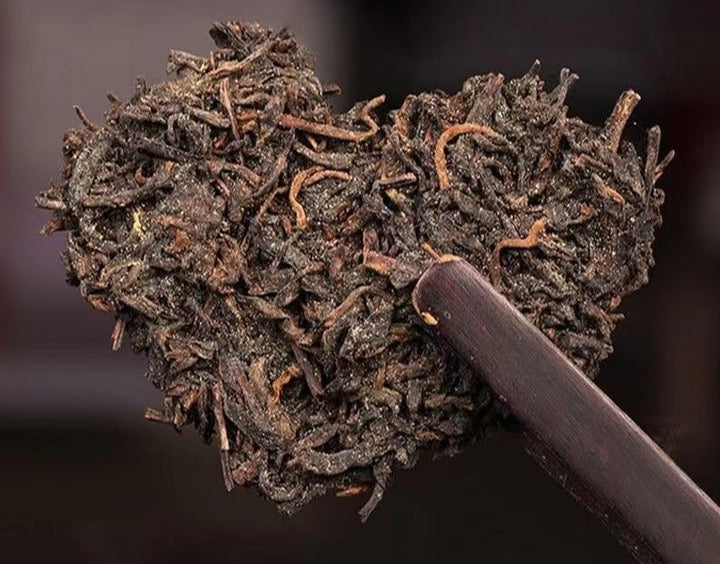 2020 Sanhe "Liu Bao - Jin Hua - Te Ji" (Liubao - Golden Flower - Special Grade) Loose Leaf, 200g/Tin Dark Tea,  Wuzhou, Guangxi