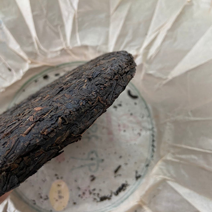 2014 Sanhe "Chen Nian Bing" (Liubao - Aged Cake) 400g Liu Pao Tea, Dark Tea, Wuzhou, Guangxi Province