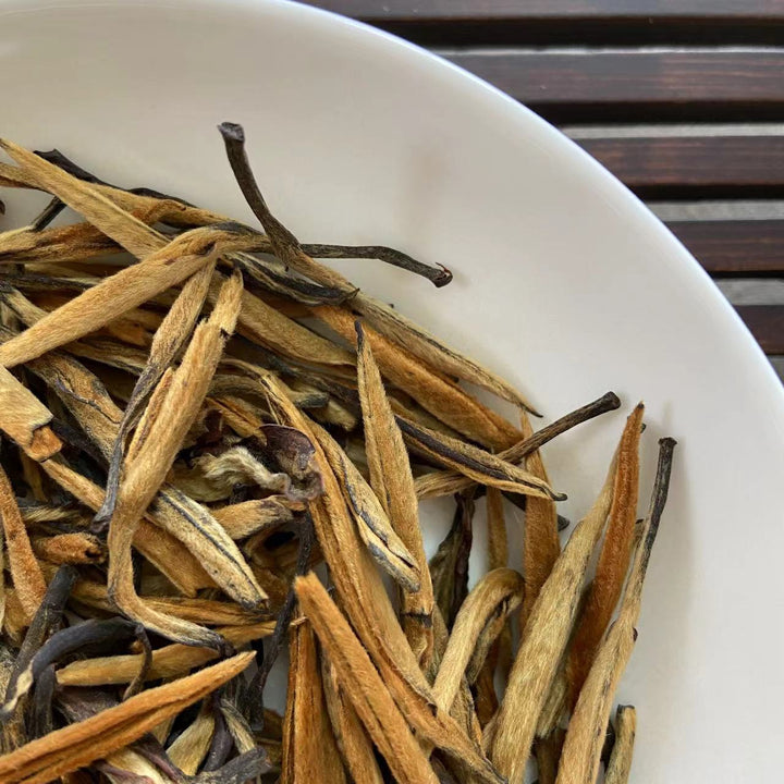 2024 Early Spring Black Tea "Da Jin Zhen" (Giant Golden Needle - Golden Bud) A Grade, Loose Leaf Tea, Dian Hong, FengQing, Yunnan