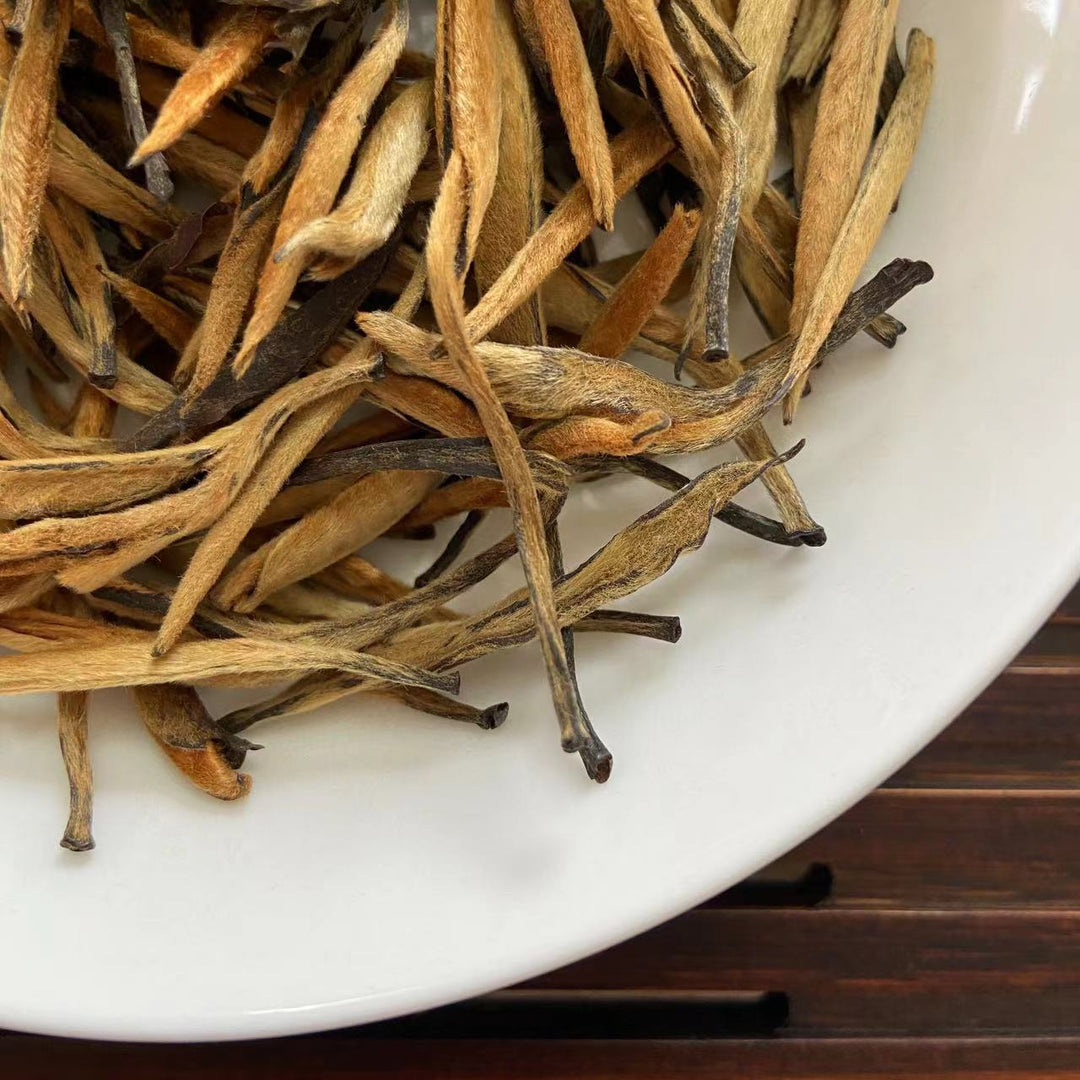 2024 Early Spring Black Tea "Da Jin Zhen" (Giant Golden Needle - Golden Bud) A Grade, Loose Leaf Tea, Dian Hong, FengQing, Yunnan