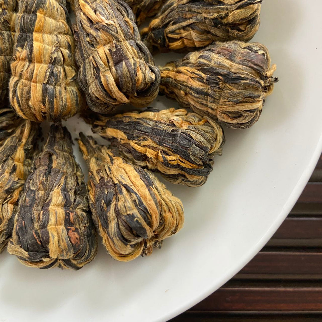 2024 Black Tea "Jian Ta - Shou Gong" (Tight Tower - Handmade), A++ Grade, Dian Hong, Hong Cha, Yunnan