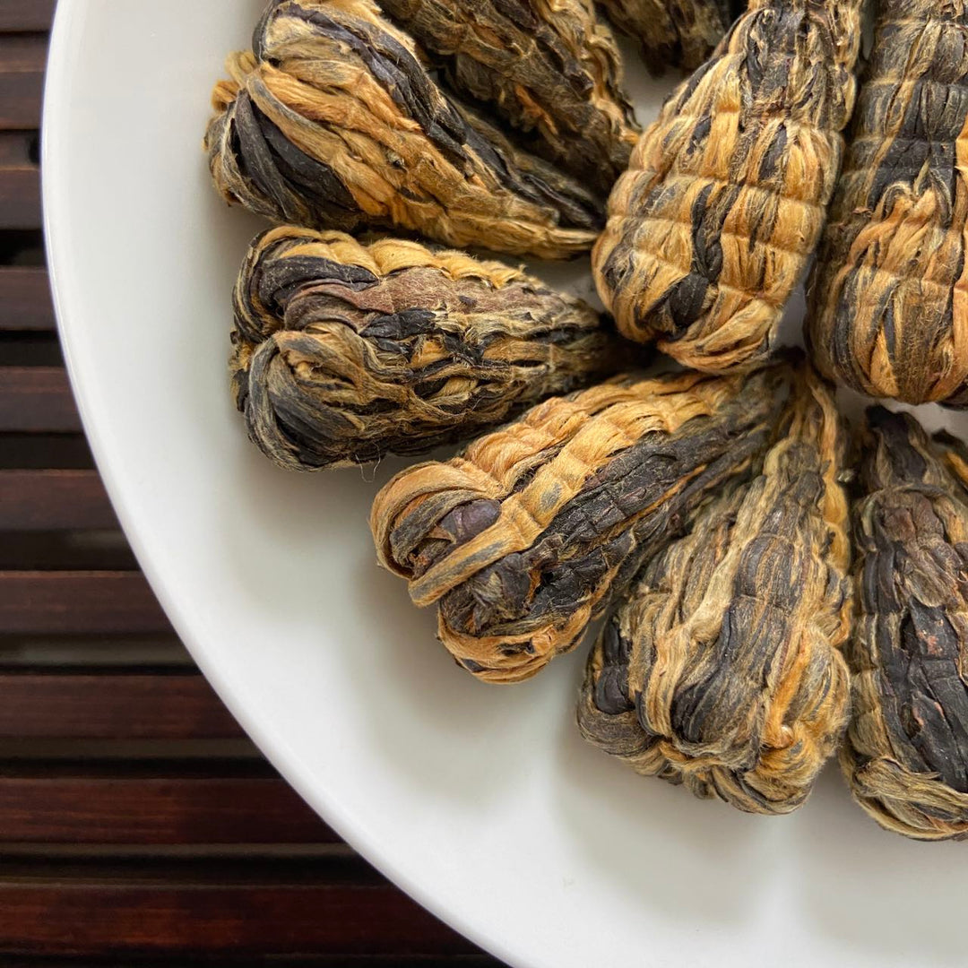 2024 Black Tea "Jian Ta - Shou Gong" (Tight Tower - Handmade), A++ Grade, Dian Hong, Hong Cha, Yunnan
