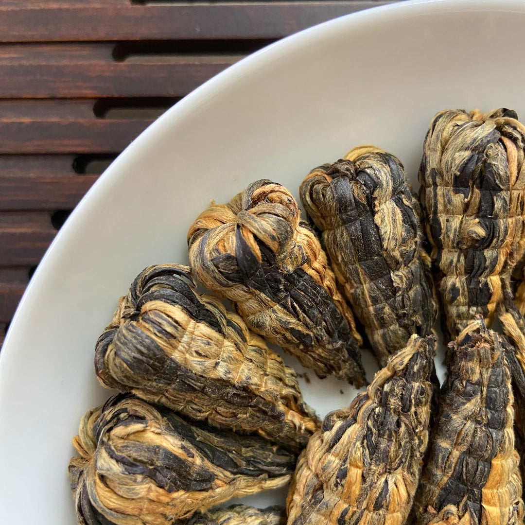 2024 Black Tea "Jian Ta - Shou Gong" (Tight Tower - Handmade), A++ Grade, Dian Hong, Hong Cha, Yunnan