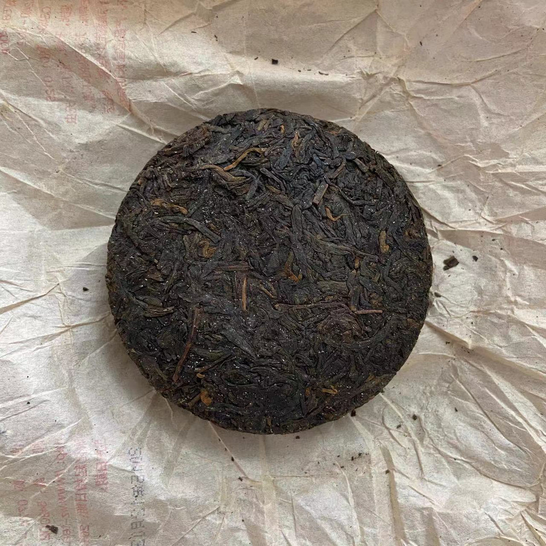 2015 SanHe "0307- Gui Qing Zhong" (Guiqing Variety) Cake 100g Liu Bao Tea, Liubao, Liupao, Wuzhou, Guangxi