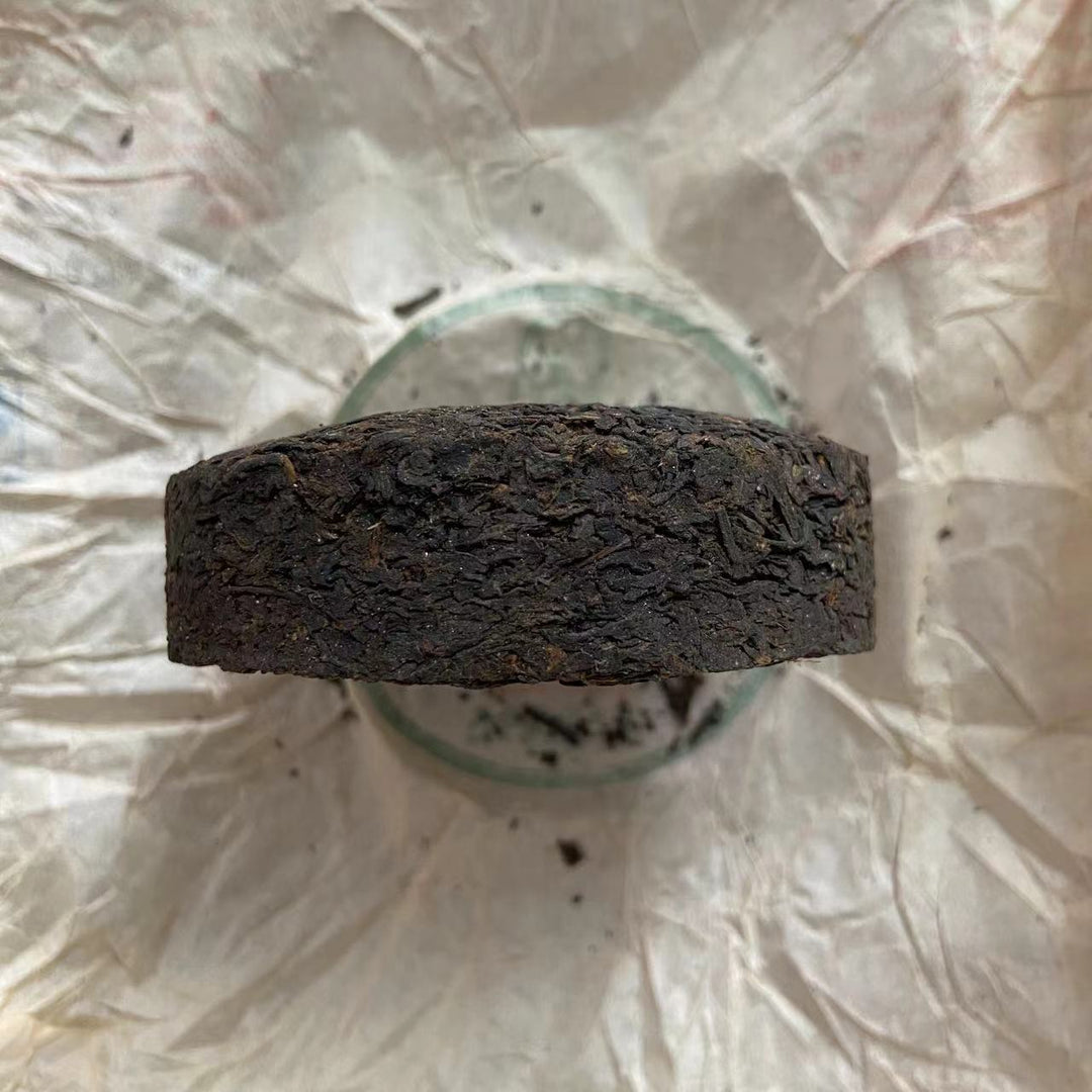 2015 SanHe "0307- Gui Qing Zhong" (Guiqing Variety) Cake 100g Liu Bao Tea, Liubao, Liupao, Wuzhou, Guangxi