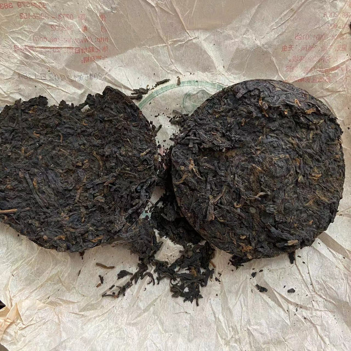2015 SanHe "0307- Gui Qing Zhong" (Guiqing Variety) Cake 100g Liu Bao Tea, Liubao, Liupao, Wuzhou, Guangxi