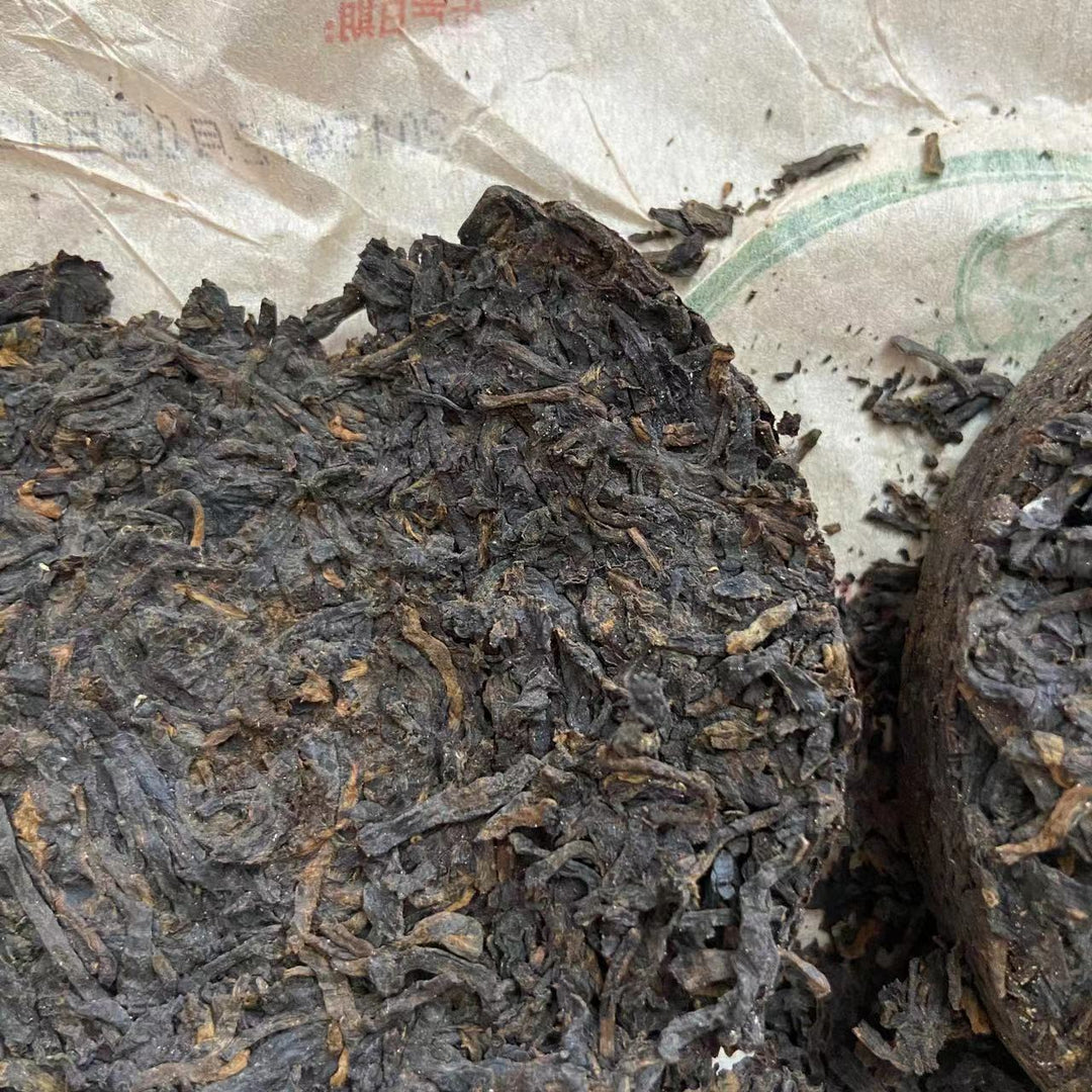 2015 SanHe "0307- Gui Qing Zhong" (Guiqing Variety) Cake 100g Liu Bao Tea, Liubao, Liupao, Wuzhou, Guangxi