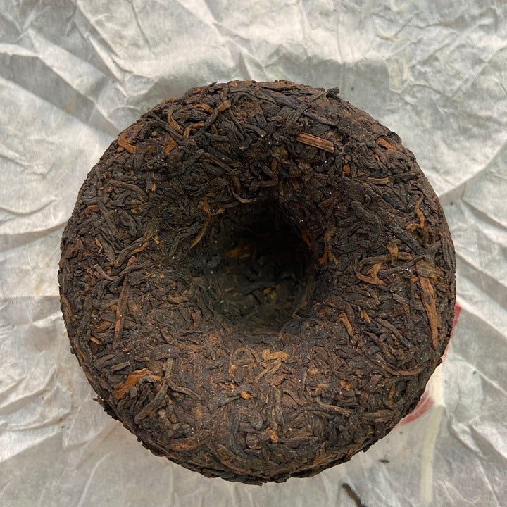 2013 SanHe "0215- Gui Qing Zhong - Te Ji" (Guiqing Variety - Special Grade) Tuo 100g Liu Bao Tea, Liubao, Liupao, Wuzhou, Guangxi