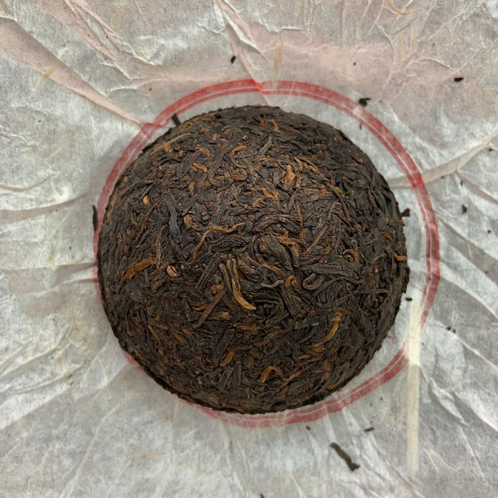 2013 SanHe "0215- Gui Qing Zhong - Te Ji" (Guiqing Variety - Special Grade) Tuo 100g Liu Bao Tea, Liubao, Liupao, Wuzhou, Guangxi