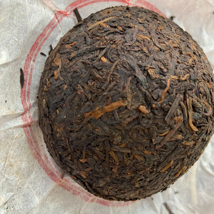 2013 SanHe "0215- Gui Qing Zhong - Te Ji" (Guiqing Variety - Special Grade) Tuo 100g Liu Bao Tea, Liubao, Liupao, Wuzhou, Guangxi