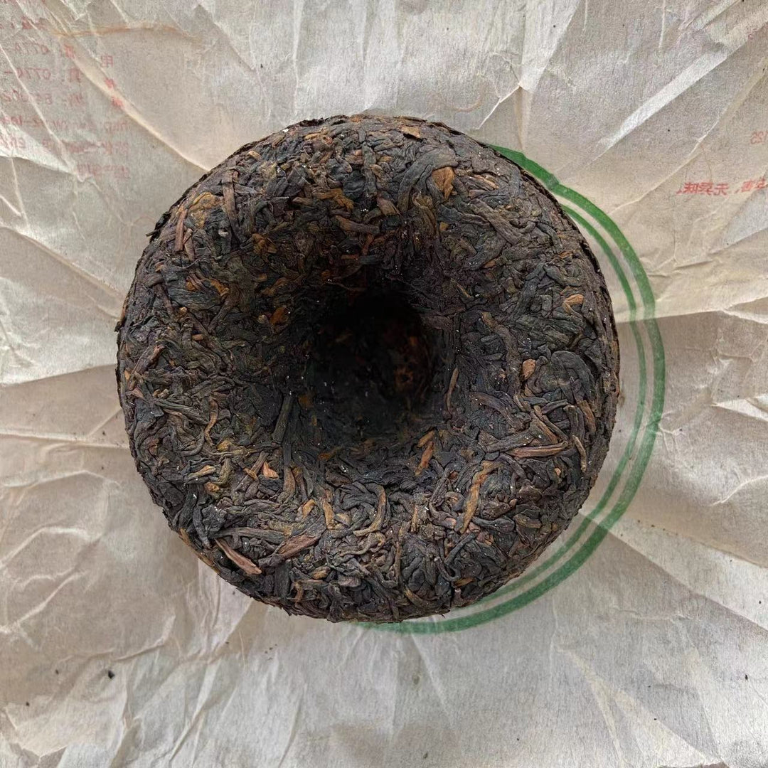 2015 SanHe "0323" Tuo 100g Liu Bao Tea, Liubao, Liupao, Wuzhou, Guangxi