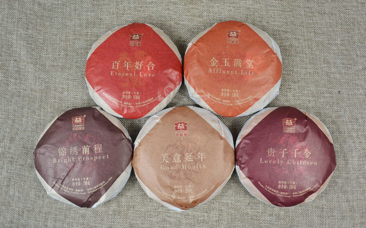 2013 DaYi "Wu Zi Deng Ke" ( 5 Sons ) Cake 150g Puerh Sheng Cha Raw Tea