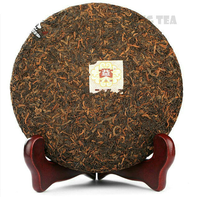 2009 DaYi "Long Zhu" (Dragon Pillar) Cake 357g Puerh Shou Cha Ripe Tea 【Without Box】