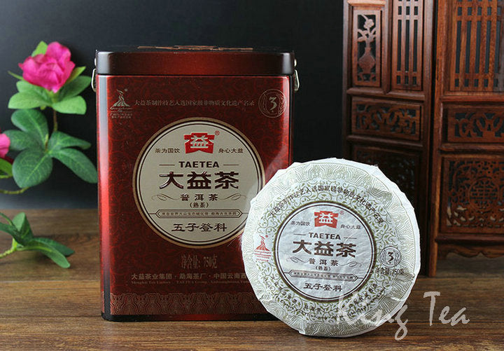 2010 DaYi "Wu Zi Deng Ke" ( 5 Sons ) Cake 150g Puerh Shou Cha Ripe Tea