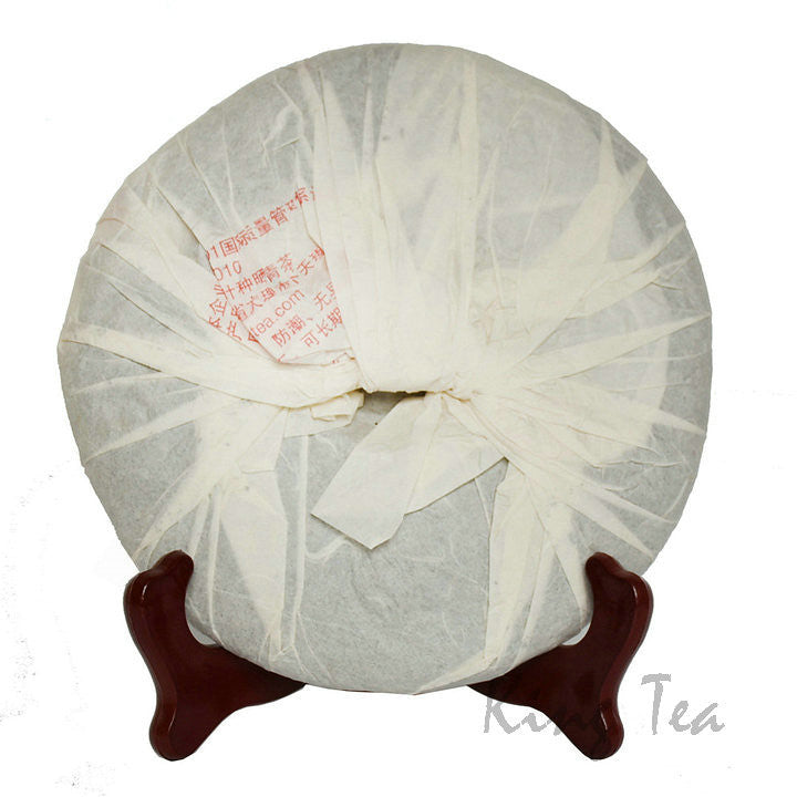 2008 XiaGuan "Lv Da Shu - Yi Wu Zheng Shan - Lao Shu Cha" (Green Big Tree - Yiwu Mountain - Old Tree) Cake 357g Puerh Raw Tea Sheng Cha