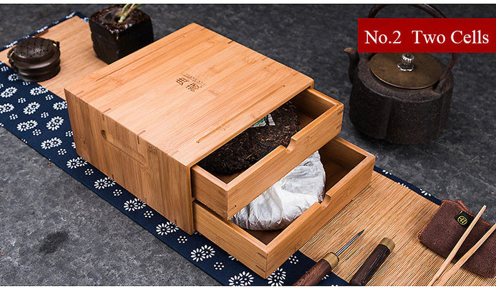 Bamboo Storage Case for Puerh / Tea Cake etc.