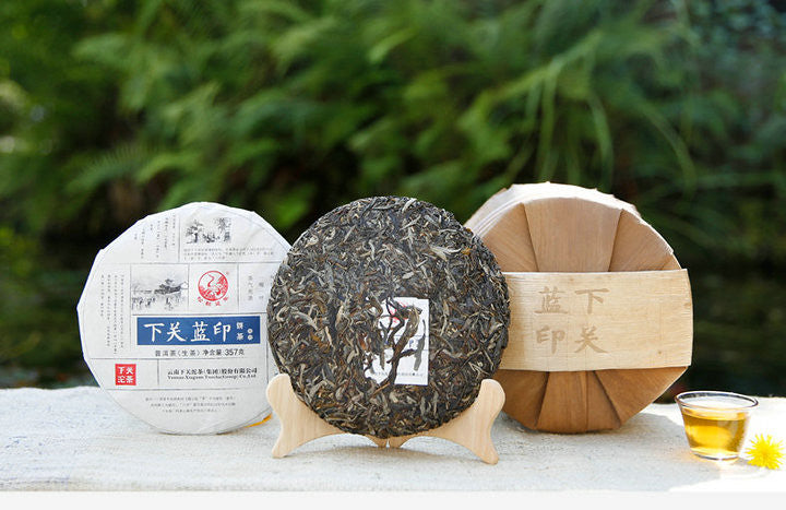 2018 XiaGuan "Lan Yin" (Blue Mark ) Cake 357g Puerh Raw Tea Sheng Cha