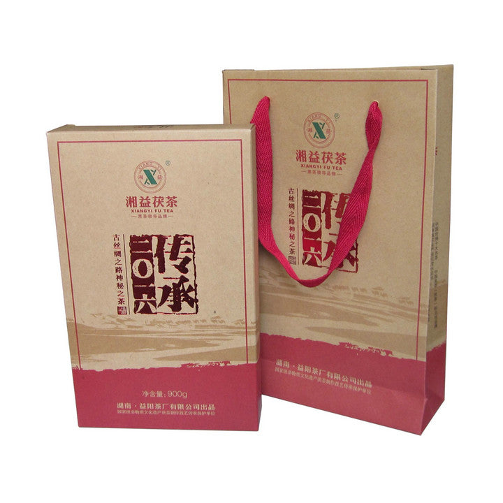 2016 XiangYi Fu Tea "Chuan Cheng" (Carry the Torch) Brick 900g Dark Tea, Fu Cha, Hunan
