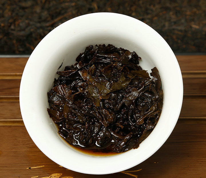 2010 XiangYi Fu Tea "Jun Xin" (Heart) Brick 380g Dark Tea, Fu Cha, Hunan