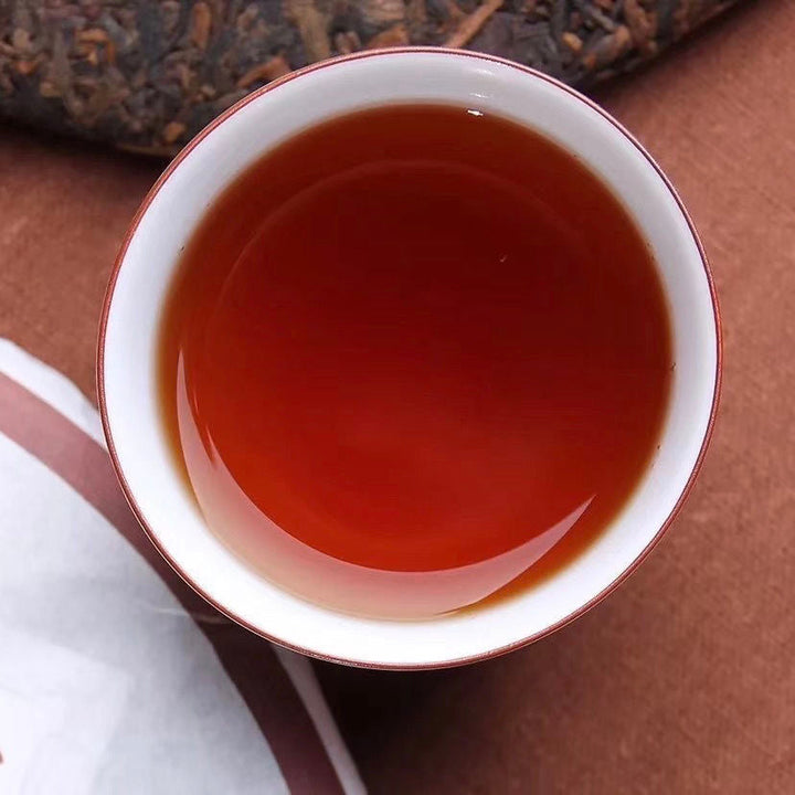 2017 LaoTongZhi "Chun Xiang Bing Cha" (Mellow Fragrant Cake) 357g Puerh Ripe Tea Shou Cha